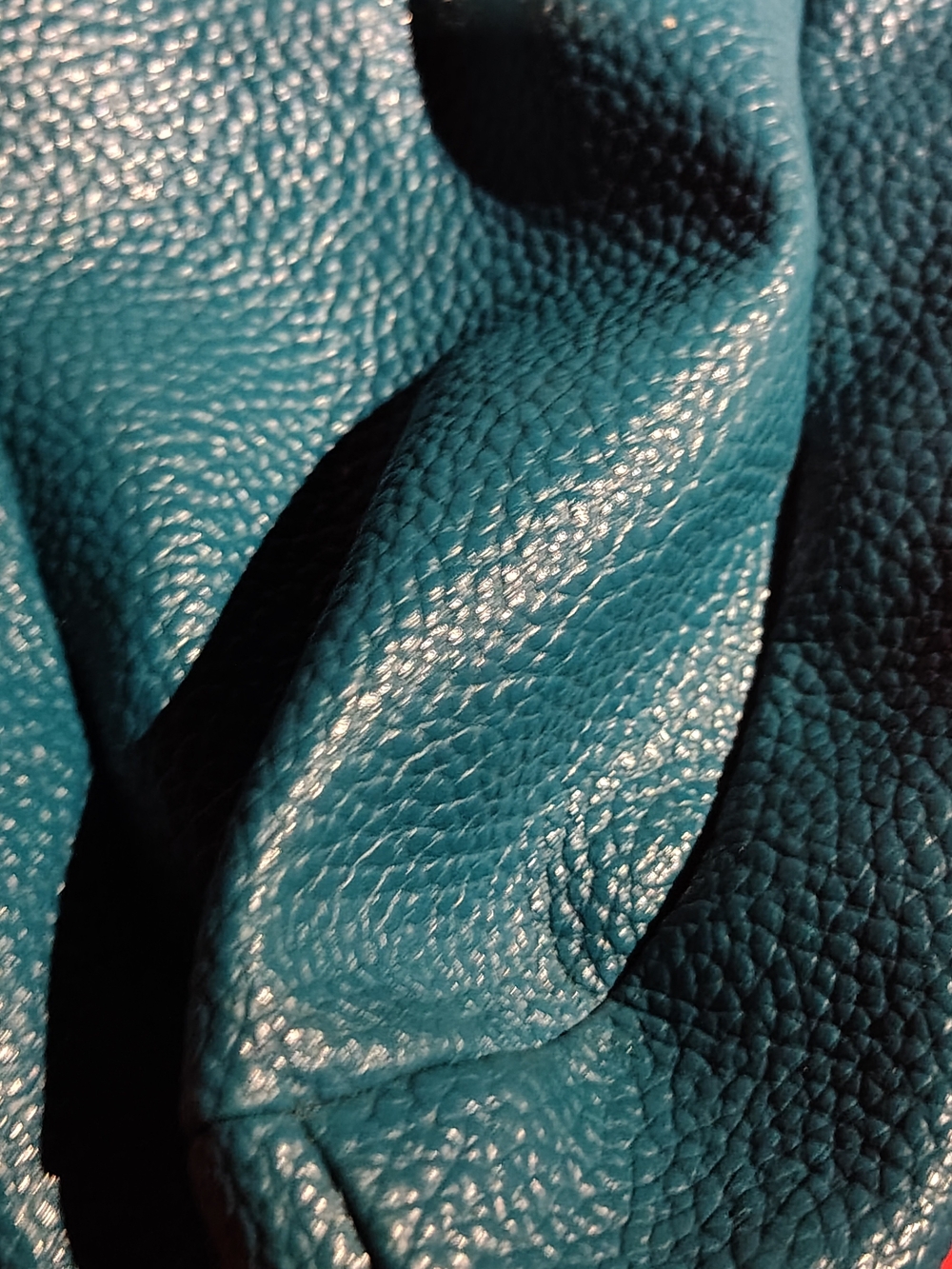 Textured Teal Leather Aldo Handbag or Leather Panel